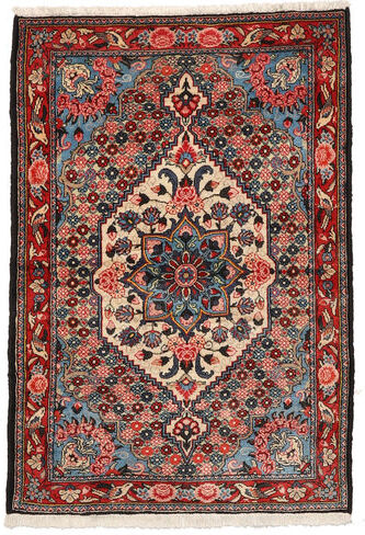 Håndknyttet. Opphav: Persia / Iran 108X157 Bakhtiar Collectible Teppe Ekte Orientalsk Håndknyttet Mørk Brun/Mørk Rød (Ull, Persia/Iran)