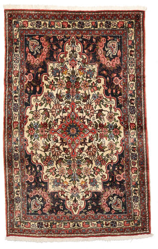 Håndknyttet. Opphav: Persia / Iran Orientalsk Bakhtiar Collectible Teppe 105X165 Mørk Brun/Beige (Ull, Persia/Iran)