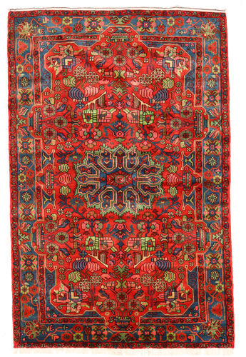 Håndknyttet. Opphav: Persia / Iran Orientalsk Nahavand Old Teppe 157X243 Mørk Rød/Rød (Ull, Persia/Iran)