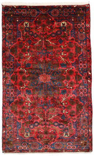 Håndknyttet. Opphav: Persia / Iran Persisk Nahavand Old Teppe 158X250 Mørk Rød/Svart (Ull, Persia/Iran)