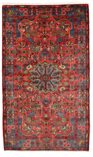 Håndknyttet. Opphav: Persia / Iran Nahavand Old Teppe 158X280 Mørk Rød/Mørk Brun (Ull, Persia/Iran)