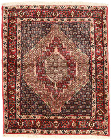 Håndknyttet. Opphav: Persia / Iran Senneh Teppe 122X150 Mørk Rød/Mørk Brun (Ull, Persia/Iran)