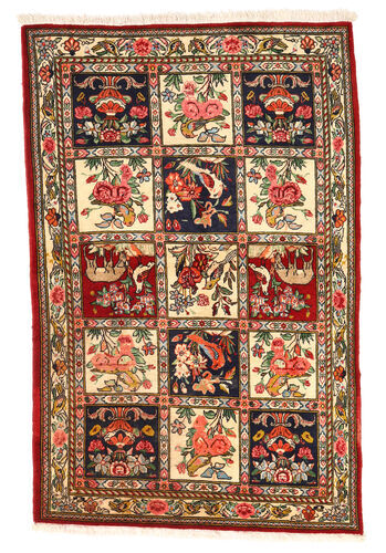 Håndknyttet. Opphav: Persia / Iran Håndknyttet Teppe Bakhtiar Collectible 106X164 Mørk Brun/Mørk Rød (Ull, Persia/Iran)