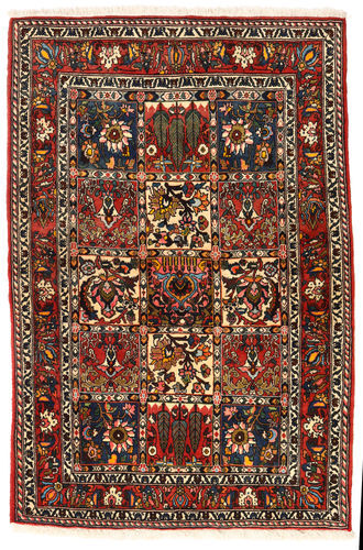 Håndknyttet. Opphav: Persia / Iran Orientalsk Bakhtiar Collectible Teppe 108X162 Mørk Brun/Lysbrun (Ull, Persia/Iran)