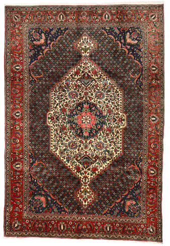 Håndknyttet. Opphav: Persia / Iran Persisk Bakhtiar Collectible Teppe 202X297 Mørk Grå/Mørk Rød (Ull, Persia/Iran)