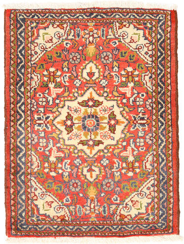 Håndknyttet. Opphav: Persia / Iran Håndknyttet Teppe Lillian 53X70 Mørk Brun/Rød (Ull, Persia/Iran)