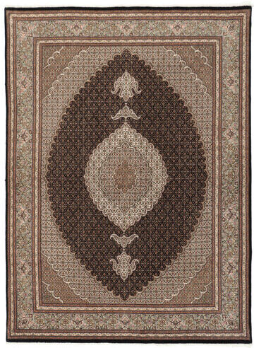 Håndknyttet. Opphav: Persia / Iran Håndknyttet Teppe Tabriz 50 Raj 175X245 Brun/Lys Grå (Ull/Silke, Persia/Iran)