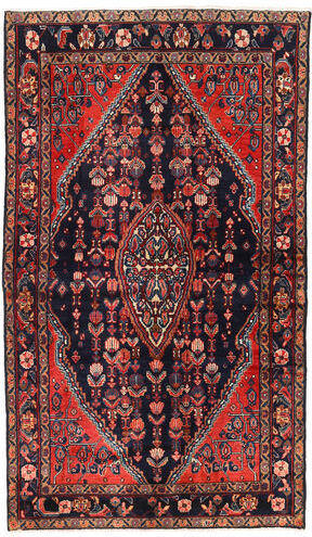 Håndknyttet. Opphav: Persia / Iran Håndknyttet Teppe Lillian 130X220 Mørk Rød/Rust (Ull, Persia/Iran)