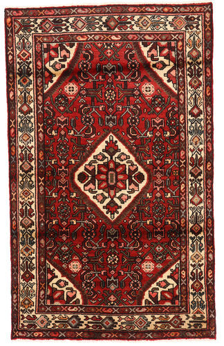 Håndknyttet. Opphav: Persia / Iran Bidjar Teppe 105X150 Mørk Rød/Mørk Brun (Ull, Persia/Iran)