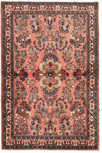 Håndknyttet. Opphav: Persia / Iran Sarough Teppe 102X155 Ekte Orientalsk Håndknyttet Mørk Brun/Lysbrun (Ull, Persia/Iran)