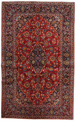 Håndknyttet. Opphav: Persia / Iran Keshan Teppe 135X218 Mørk Rød/Mørk Brun (Ull, Persia/Iran)