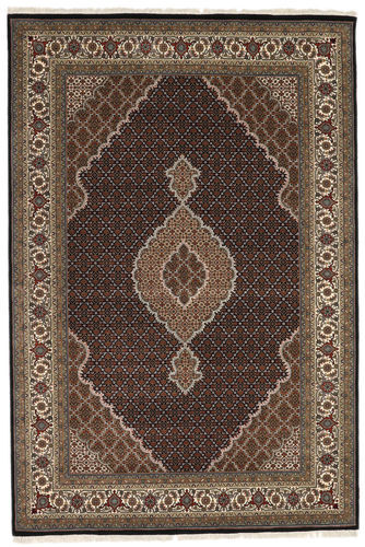 Håndknyttet. Opphav: India Håndknyttet Teppe Tabriz Royal 205X302 Mørk Brun/Brun ( India)