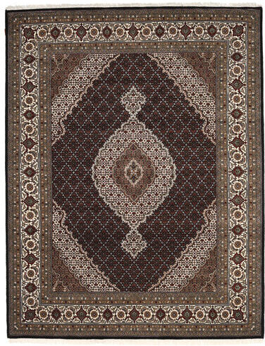 Håndknyttet. Opphav: India Orientalsk Tabriz Royal Teppe 237X304 Mørk Brun/Lys Grå ( India)