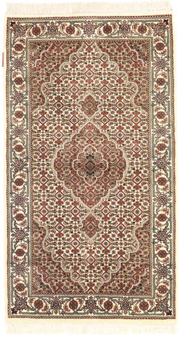 Håndknyttet. Opphav: India Tabriz Royal Teppe 77X135 Mørk Brun/Beige ( India)