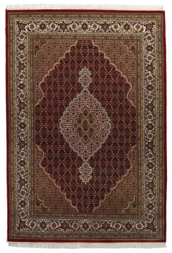 Håndknyttet. Opphav: India 162X236 Tabriz Royal Teppe Ekte Orientalsk Håndknyttet Mørk Rød/Brun ( India)