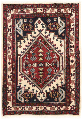 Håndknyttet. Opphav: Persia / Iran Ekte Teppe Ardebil 59X88 Mørk Rød/Beige (Ull, Persia/Iran)