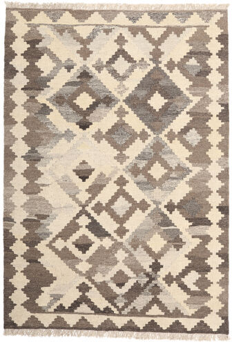 Håndknyttet. Opphav: Persia / Iran Håndvevd Teppe Kelim 103X148 Lys Grå/Beige (Ull, Persia/Iran)