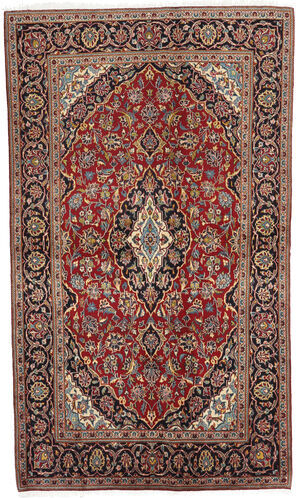 Håndknyttet. Opphav: Persia / Iran Ekte Teppe Keshan 133X223 Mørk Rød/Hvit/Creme (Ull, Persia/Iran)