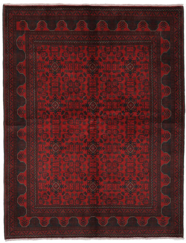 Håndknyttet. Opphav: Afghanistan Afghan Khal Mohammadi Teppe 173X228 Svart/Mørk Rød (Ull, Afghanistan)