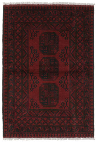 Håndknyttet. Opphav: Afghanistan Orientalsk Afghan Teppe 100X145 Svart (Ull, Afghanistan)