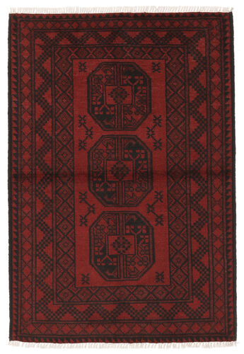 Håndknyttet. Opphav: Afghanistan Orientalsk Afghan Teppe 96X143 Svart (Ull, Afghanistan)