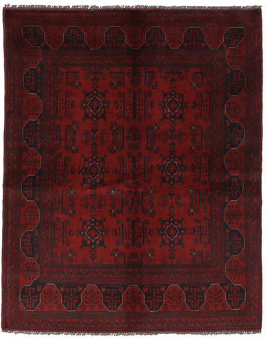 Håndknyttet. Opphav: Afghanistan Afghan Khal Mohammadi Teppe 153X190 Ekte Orientalsk Håndknyttet Svart/Beige (Ull, Afghanistan)