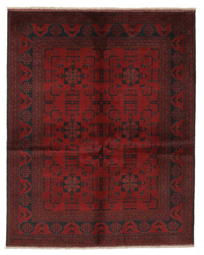 Håndknyttet. Opphav: Afghanistan Afghan Khal Mohammadi Teppe 158X197 Ekte Orientalsk Håndknyttet Svart/Beige (Ull, Afghanistan)