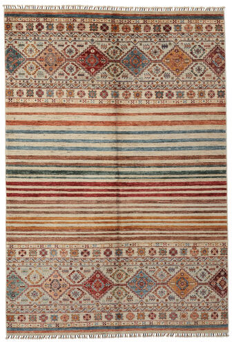 Håndknyttet. Opphav: Afghanistan Håndknyttet Teppe Shabargan 174X251 Mørk Brun/Brun (Ull, Afghanistan)