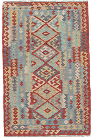 Håndknyttet. Opphav: Afghanistan Kelim Afghan Old Style Teppe 105X165 Mørk Brun/Brun (Ull, Afghanistan)