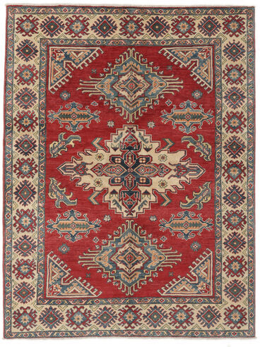 Håndknyttet. Opphav: Afghanistan Orientalsk Kazak Teppe 150X199 Mørk Brun/Svart (Ull, Afghanistan)