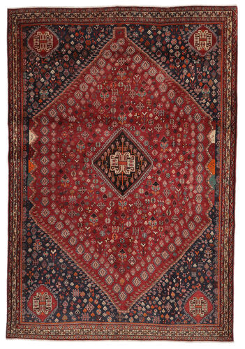 Håndknyttet. Opphav: Persia / Iran 177X260 Orientalsk Ghashghai Teppe Svart/Mørk Brun (Ull, Persia/Iran)