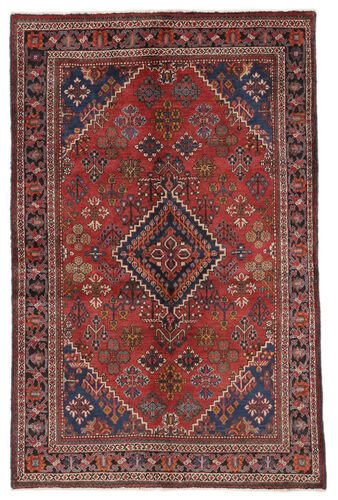 Håndknyttet. Opphav: Persia / Iran Ekte Teppe Meimeh 131X205 Mørk Brun/Svart (Ull, Persia/Iran)