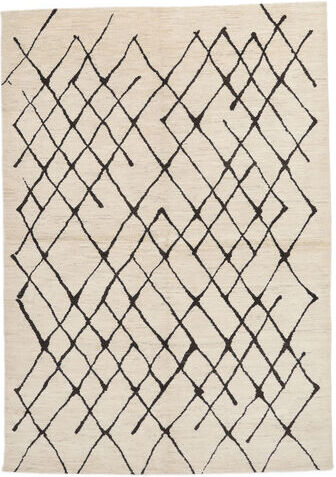 Håndknyttet. Opphav: Afghanistan Contemporary Design Teppe 171X244 Lys Grå/Mørk Beige (Ull, Afghanistan)