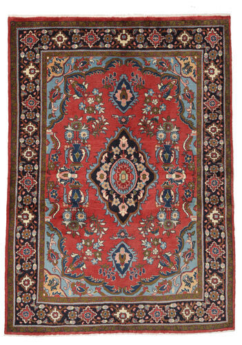 Håndknyttet. Opphav: Persia / Iran Sarough Teppe 145X204 Svart/Mørk Brun (Ull, Persia/Iran)