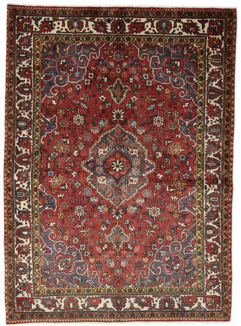 Håndknyttet. Opphav: Persia / Iran Ekte Teppe Bakhtiar 158X217 Mørk Brun/Svart (Ull, Persia/Iran)