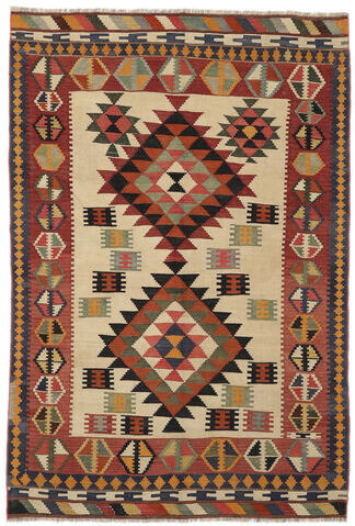 Håndknyttet. Opphav: Persia / Iran 164X242 Orientalsk Kelim Vintage Teppe Mørk Brun/Svart (Ull, Persia/Iran)