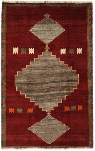 Håndknyttet. Opphav: Persia / Iran Orientalsk Shiraz Teppe 108X167 Svart/Mørk Brun (Ull, Persia/Iran)