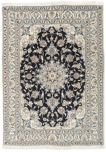 Håndknyttet. Opphav: Persia / Iran Orientalsk Nain Teppe 146X205 Svart/Mørk Grå (Ull, Persia/Iran)