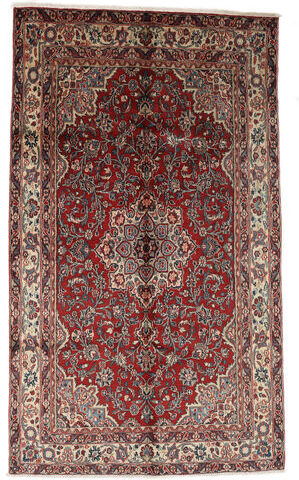 Håndknyttet. Opphav: Persia / Iran Persisk Asadabad Teppe 152X256 Mørk Brun/Svart (Ull, Persia/Iran)