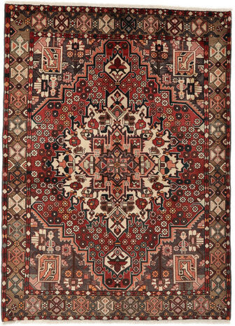 Håndknyttet. Opphav: Persia / Iran Persisk Bakhtiar Teppe 164X220 Svart/Mørk Brun (Ull, Persia/Iran)