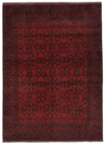 Håndknyttet. Opphav: Afghanistan Afghan Khal Mohammadi Teppe 168X228 Ekte Orientalsk Håndknyttet Svart (Ull, Afghanistan)