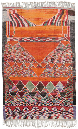 Håndknyttet. Opphav: Morocco Berber Moroccan - Mid Atlas Teppe 198X295 (Ull, Marokko)