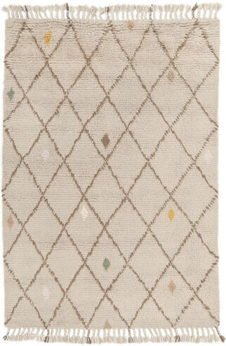 RugVista Alta Teppe 160X230 Håndknyttet Moderne Ensfarget Ull Mørk Brun/Brun/Beige