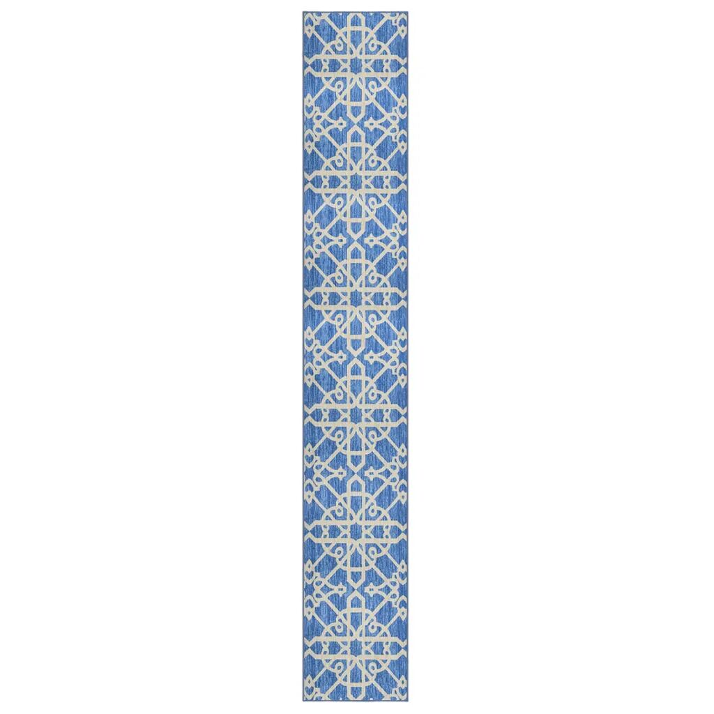 vidaXL Teppeløper blå 80x600 cm