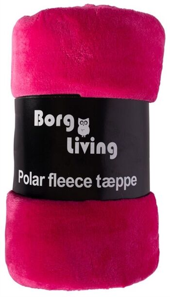 Borg Living Fleece Teppe - Pink - 150x200cm