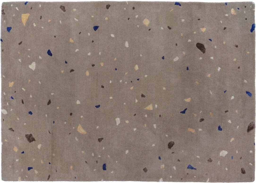 Broste Copenhagen Terrazzo ullteppe 140x200 cm Carafe brown-blue spot