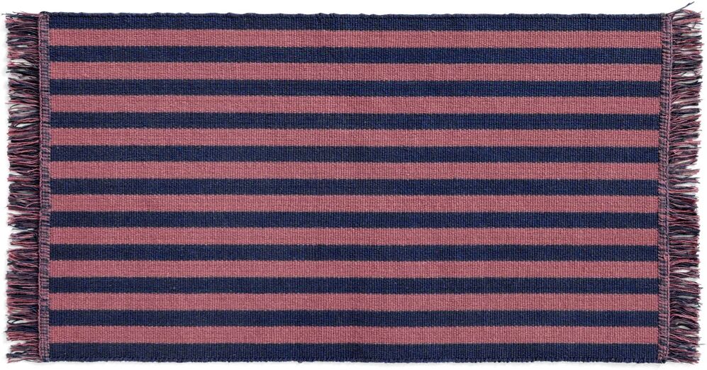 HAY Stripes and Stripes dørmatte 52x95 cm Navy cacao