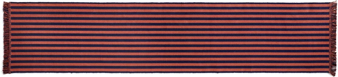 HAY Stripes and Stripes gulvteppe 65x300 cm Navy cacao