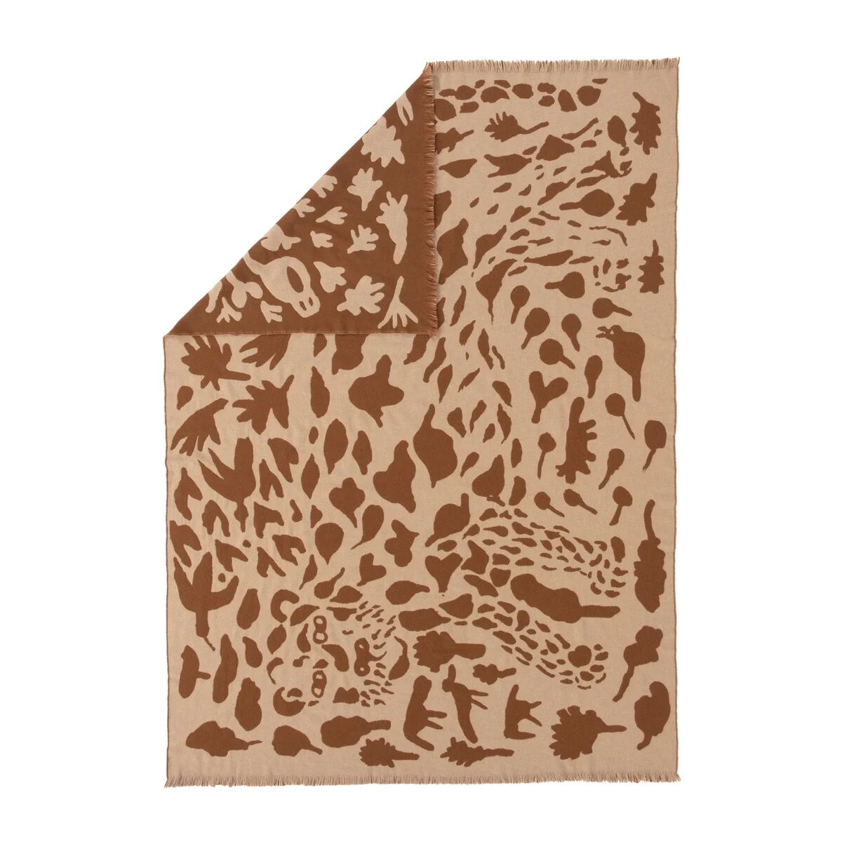 iittala Oiva Toikka Cheetah ullpledd 130 x 180 cm Brun