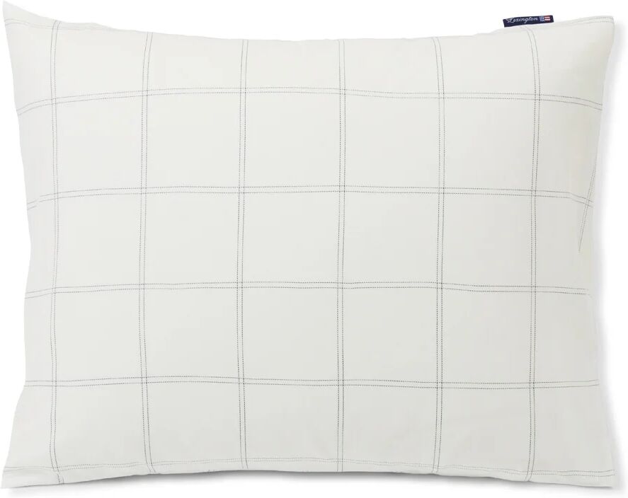 Lexington Checked putevar bomull-lyocell 50 x 90 cm Off white-dark blue